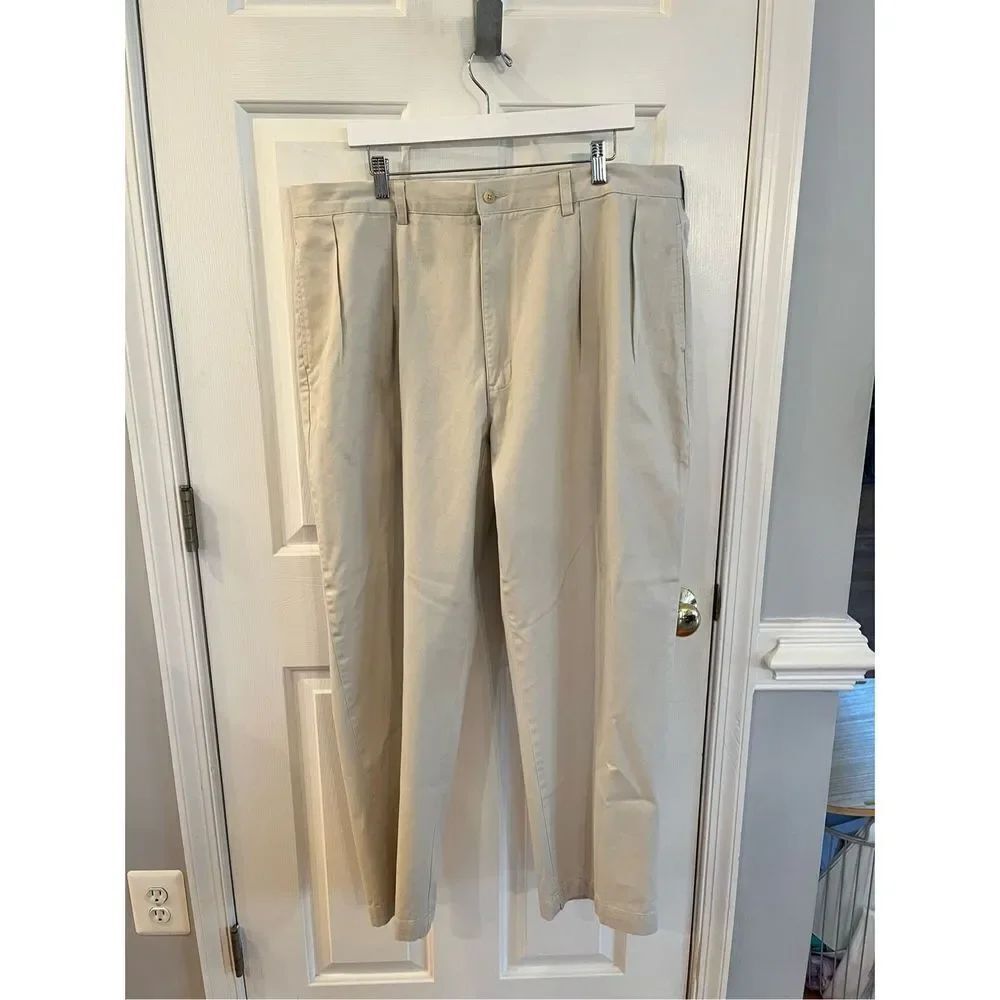 Polo by Ralph Lauren Stone Andrew Pant Pleated sz 42/30 EUC